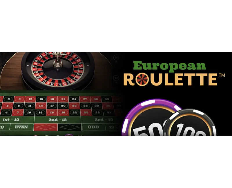 European Roulette od Sazky – klasická kasinová hra s možností sázek na barvu, čísla i řady Ruleta Radioservis – herní stůl evropské rulety s žetony a hracím kolem
